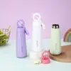 Taza Térmica Creativa Nueva de Acero Inoxidable 316 para Mujeres con Cadena Colgante de Aspecto Elegante Taza de Pétalo Bolso Sencillo Tumbler