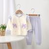 Roupa Nova de Outono para Bebê Roupa Íntima Menina Desenho Animado Sem Costura Roupas de Outono Calças de Outono Roupas Básicas para Meninas Quatro Estações