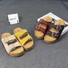 Sandalias Casuales para Mujer Estilo Birkenstock Retro 2026 Nuevo Modelo de Corcho con Suela Gruesa de Doble Tira para Exteriores