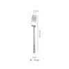 Daoqi Acero Inoxidable 304 Vajilla Occidental Nuevo Creativo Martillado Cuchillo, Tenedor, Cuchara Cuchillo para Bistec, Tenedor, Tenedor de Postre, Tenedor para Pastel Juego