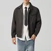 Jaqueta Vintage Tie-Dye Estilo Celeiro Moomaike para Homens 2026 Outono Nova Jaqueta Masculina Solta Color-Blocking 81386