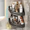 Estante de Esquina para Baño sin Taladro, Estante de Almacenamiento Montado en la Pared para Lavabo, Inodoro y Cocina