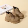 Botas Martin para Niños Modelo Nuevo Otoño 2026 para Niños Pequeños, Antideslizantes, Transpirables, Cómodas, con Cordones, Botas Amarillas para Niñas