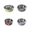 Comedero Doble Capa de Acero Inoxidable para Perro y Gato Transfronterizo, Antideslizante y Anticaídas, Comedero para Perro Antivuelco, Listo para Entrega