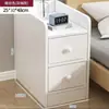 Mesa de Cabeceira Quarto Casa Simples Moderno Fácil Armazenamento Armário com Armazenamento Travável Pequena Prateleira
