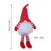 Decoração de Boneca Sem Rosto Listrada com Lantejoulas de Natal da Amazon para Festa em Casa Enfeites de Gnomo Tricotado para Fotos
