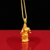 Pepita de Oro 5D, Colgante de Guan Gong para Todos los Géneros, Franquicia de Pepitas de Oro en Tienda Física, Collares de Guan Gong de Oro al por Mayor