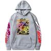 Sudadera con capucha de terciopelo estampada de JOJO's Bizarre Adventure transfronteriza para hombres y mujeres