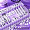 PBT sublimação personalizado desenho animado cristal transparente transparente teclado mecânico keycap diy personalizado 61/87/108