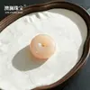Pingente de Fivela de Segurança de Jade Afegão Natural Colar de Fivela de Segurança de Jade Branco Transmissão Ao Vivo Presente de Jade Atacado