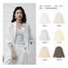 Camisa Lenzing Tencel Linho Estilo Old Money, Cardigã Bolso Cor Sólida Lyocell, Blusa de Botão Confortável Amiga da Pele 7083