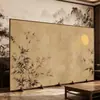 Nova Tela Estilo Chinês para Sala de Estar, Divisória Dobrável Móvel para Hotel, Quarto, Escritório, Tela Dobrável Tridimensional para Casa