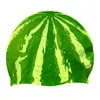 Gorro de Natación de Silicona con Estampado de Frutas para Adultos, Al Por Mayor, Equipo de Natación Unisex, Gorro de Natación de Alta Elasticidad, Alto Valor Estético