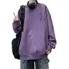 Sudadera con capucha informal estilo hip-hop callejero de estilo americano para hombre, chaqueta holgada de peso pesado que combina con todo, estampada, de marca de moda para parejas