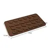 Molde de Silicone para Chocolate Desenho Animado Multiestilo Transfronteiriço Números e Letras Molde de Assar DIY Molde para Fudge Cubo de Gelo