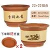 Maceta Grande de Cerámica, Maceta de Arcilla Morada, Maceta de Terracota para Orquídeas, Maceta Extra Grande de Cerámica Gruesa para Uso Doméstico para Clivia, Maceta de Pie para Bonsái