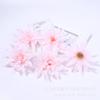 Flor Artificial 12cm Crisantemo Garra de Cangrejo Flor Falsa de Alta Gama Realista Decoración para el Hogar Arreglo de Escena de Flor Artificial Material DIY