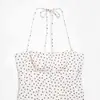Para Comercio Exterior Transfronterizo Europeo y Americano Ropa de Mujer Aliexpress Más Vendido Verano Sencillo Vestido Midi de Cuello Halter con Lunares