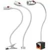 Lâmpada ajuste universal reparo celular mangueira flexível lâmpada de mesa industrial 24led22 torno v lâmpada trabalho 0v máquina-ferramenta alumínio não