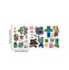Adesivos de Parede Minecraft Run Away My World Sala de Estar Quarto Infantil Desenho Animado 3D Parede Quebrada Adesivos de Parede Pvc