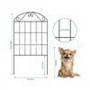 Cerca de Jardim À Prova de Ferrugem Arco Cerca de Metal Quintal Divisória de Animais Cerca Barreira Chão Exterior Cerca para Animais de Estimação