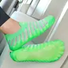 Zapatos de malla transpirables para interiores para pareja de talla grande, zapatos de playa para pesca al aire libre de AliExpress, zapatos de gelatina, verdes