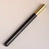 Pluma estilográfica de caoba, ébano, palisandro, pluma de artesanía de diseño simple y liso, bolígrafo de gel, regalo para estudiante, caja de regalo pequeña