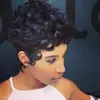 Peluca Amazon cabello rizado corto europeo y americano damas cabello rizado pequeño esponjoso fibra química gorro fabricantes en stock al por mayor