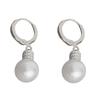 Pendientes de Borla de Diamante y Perla Joker Ligeros de Lujo Francés Nicho Elegantes Moda Hebilla de Oreja Simple Delgada Venta al por Mayor