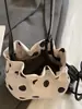 Bolsa Saco de Cordão com Bolinhas Estilo Coreano Ins para Escritório e Dia a Dia Modelo Novo Verão 2026 Bolsa de Ombro Transversal Fashion Personalizada