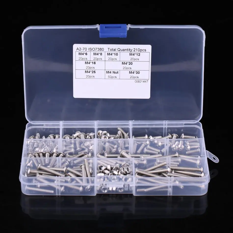 New-210-Pcs-set-M4-Hex-Socket-