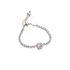 Pulsera Corazón Brillante de Lujo con Diamantes Completos para Mujer, Nuevo Modelo 2026, Joyería Exquisita de Gama Alta para Estudiantes y Mejores Amigas