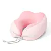 Almohada Personalizada en Forma de U de Seda Helada, Almohada Refrigerante para el Cuello, Se Puede Añadir Logo, Regalo Promocional, Almohada para Coche y Aviación, Almohada en Forma de U de Espuma Viscoelástica