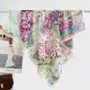 Lenço de seda de 90cm para mulheres, versátil e elegante, lenço pequeno rosa para pescoço, acessório estiloso para combinar com camisas, xales e lenços de cabeça