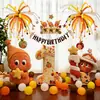 Decoraciones de Cumpleaños Temáticas de la Estrella del Libro Rojo para el Primer Cumpleaños del Bebé, Celebración del Mes Completo, de los Cien Días y Suministros para la Ceremonia del Primer Cumpleaños, Banderines y Decoraciones Colgantes