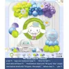 Traje de Globos de Cumpleaños para Niños en Español 12345-años Escena de Fiesta Conjunto de Suministros Decorativos para Niños y Niñas