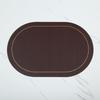 Sousplats de Estilo Americano, Utensílios de Mesa de Couro, Tapetes Isolantes de Calor em Estilo Ocidental, Porta-Copos Nórdicos para Uso Doméstico, Jogos Americanos para Mesa de Jantar, Personalizáveis