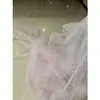 Rosa Blanco Rosa Claro Brillante con Purpurina Tela de Malla Vestido de Novia Vestido de Noche Hecho a Mano Decoración DIY Tela de Malla