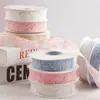 Cinta de Encaje Estampada Hueca de 2.5 cm para Lazo de Ramo, Accesorio para el Cabello, Embalaje de Regalo Floral, Cinta Decorativa Hecha a Mano