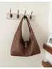 2026 Bolso Tote Tejido Casual Nuevo de Gran Capacidad para Mujer Bolso de Hombro Retro Simple para el Trabajo y el Viaje