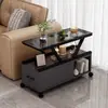 Armário lateral de sofá, armário lateral de sala de estar, mesa lateral para apartamento pequeno, carrinho pequeno, mesa de centro simples, mesa de chá de luxo leve, mesinha móvel pequena