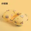 Almohada inflable en forma de U con flocado, presión automática de TPU, almohada de viaje de seda de leche, almohada inflable de viaje, sanbao de viaje, primera generación de pelo
