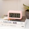 Reloj inteligente con pantalla grande, versión de temperatura, digital, silencioso, luminoso, para estudiantes perezosos, reloj despertador pequeño, reloj electrónico de comercio exterior.