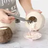 Venta al por mayor del fabricante Rallador de coco de acero inoxidable para uso doméstico, Montable en la pared, Rallador manual de pulpa de coco, Herramienta de cocina, Engrosado y duradero