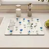 Simples para Casa, Bancada de Cozinha, Absorvente de Água, Antiderrapante, Fácil de Cuidar, Tapete Drenante de Lama Diatomácea, Tapete Isolante Anti-Queimadura, Dropshipping Transfronteiriço