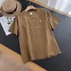 Camiseta Respirável, Fina, de Secagem Rápida, Manga Curta, Simples e Versátil, Top Casual Soltinho 11076