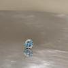 Clavos Cochleares Azules con Lazo, Exquisito Lujo Accesible para Piercing de Oreja, Pendientes Espirales Brillantes, Clavos de Hueso de Oreja de Acero de Titanio, Nicho