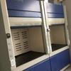 Gabinete de exaustão de aço para laboratório, equipamento de ventilação, piso, mesa de entrada, instalação porta a porta, exaustão de fumaça, gás, resistência a altas temperaturas