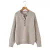 AliExpress Transfronterizo Primavera 2026 Nuevas Llegadas Ropa de Mujer Temperamento Moda Color Sólido Hilo Jaspeado Estilo Retro Old Money Suéter