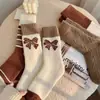 Meias Quentes Espessas de Meia-Panturrilha Outono/Inverno para Mulheres, Meias Espessadas de Maternidade para Inverno, Meias de Chão para Dormir, Meias de Cano Longo